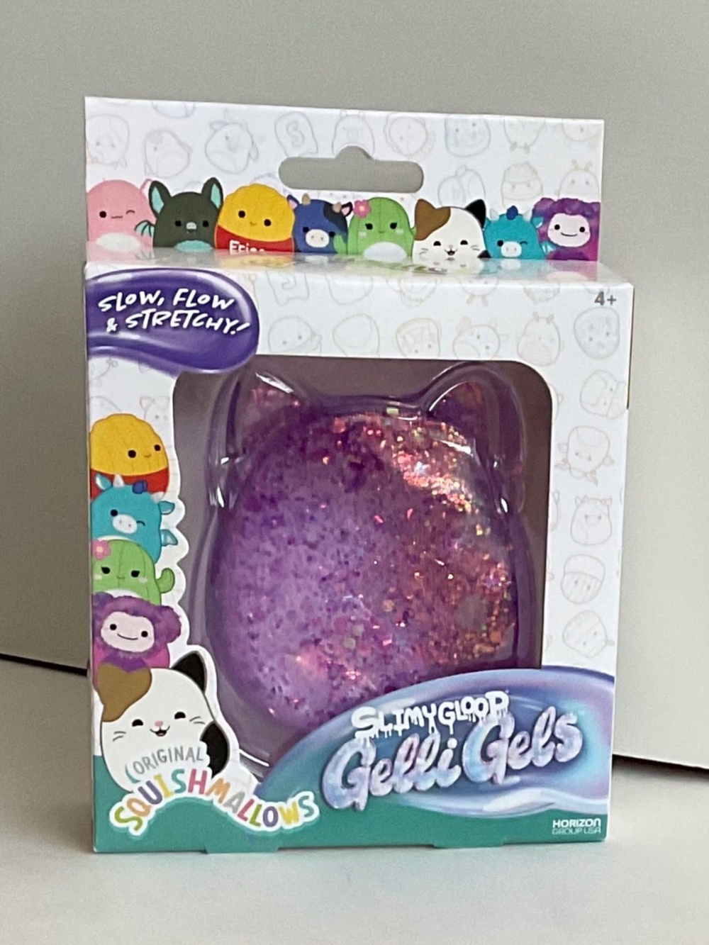 Squishmallows Purple Glitter Gelli Gels Sensory Toy